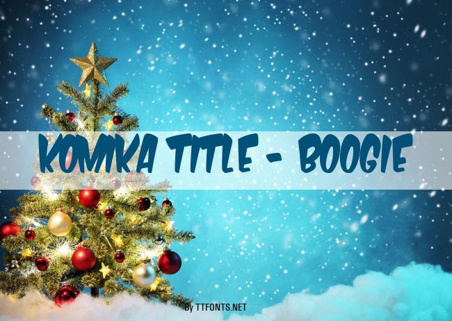 Komika Title - Boogie example